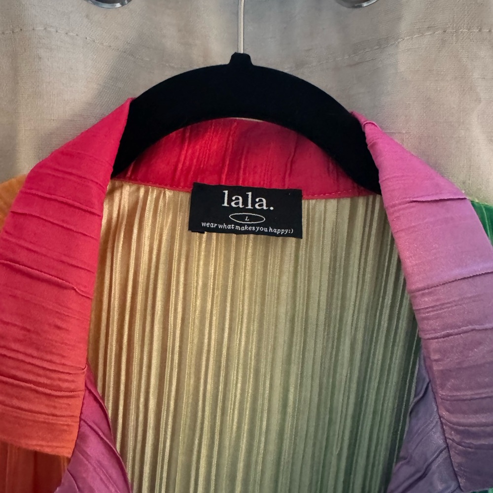 Dressed in Lala Rainbow Pleated Set